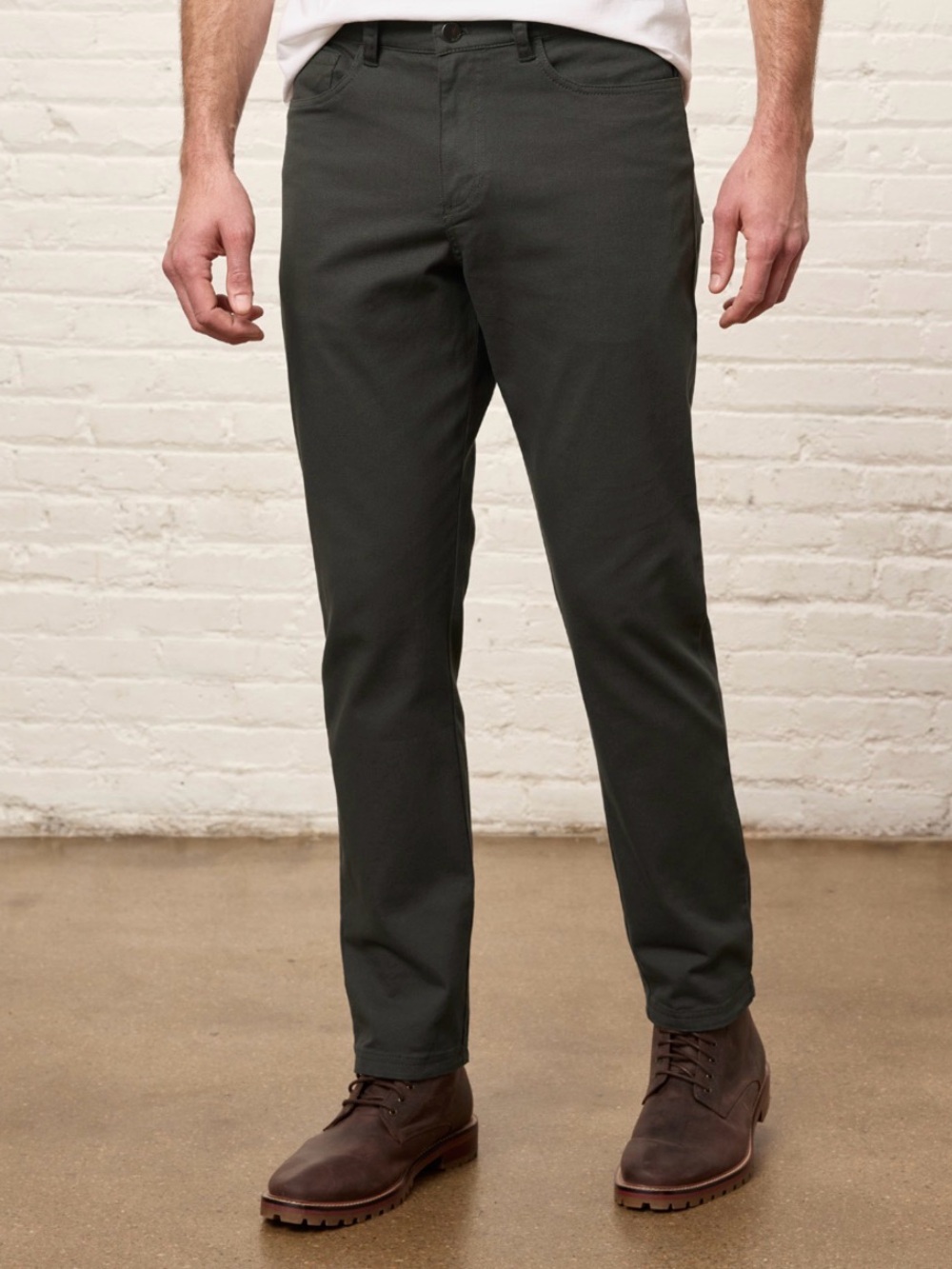 Organic Stretch Twill 5-Pocket Pant - Oak